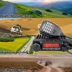 AnyTone AT-588Max 70W VHF Mobile 2 Meter Ham Radio, Air Band RX