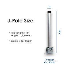 Mount Kit for TV Antenna Attic/Roof/Wall Weather Proof Easy Install Adjustable