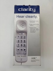Clarity C210 Amplified Trimline Corded Telephone Hearing Impaired Loud Phone