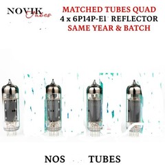 6P14P-ER EL84 6BQ5 One Year & Batch Tubes Nos Nib Matched Quad 1% S