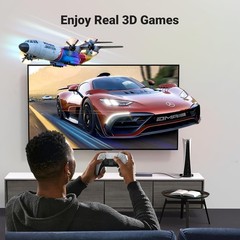 UGREEN HDMI Switch 5 In 1 Out 4K@60Hz with Remote Support 3D CEC HDR HDCP2.2
