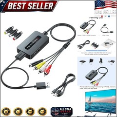 HDMI Upscaling Converter: RCA/S-Video to 720p/1080p with Plug and Play Design