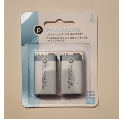 Publix 9V Alkaline Batteries 2-Pack 9 V Block T2722831 SPE-24246