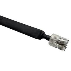 Window/Door Pass Through Flat RF Coaxial Cable SO239 UHF Female 12-Inch 50 Ohms