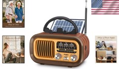 AM FM SW Retro Radio J-150: Portable Vintage Speaker with Quality Sound & USB