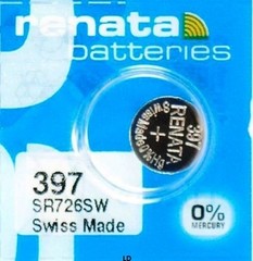 397 RENATA SR726SW (2 piece) D397 Watch Battery Free Shipping Authorized Seller