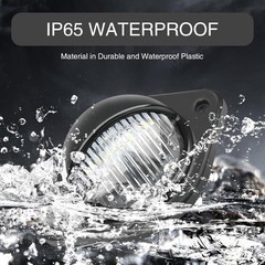 2 PCS Car LED License Plate Light, ABS Waterproof and Shockproof 6500K High-brig