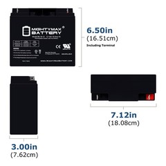 Mighty Max 12V 18AH SLA Battery for Briggs Stratton Generator B4489GS 193043GS