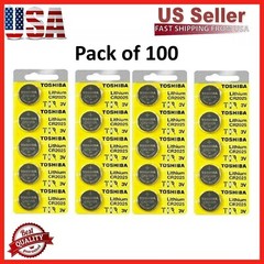 100 x New Original Toshiba CR2025 CR 2025 3V LITHIUM BATTERY BR2025 DL2025 Watch