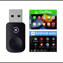 2-in-1 Wireless Wifi Apple CarPlay Android Auto USB Navi GPS Plug & Play Adapter