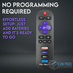 Used Original OEM TCL RC280 TV Remote Control Replacement