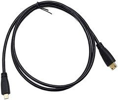 Seadream Micro HDMI Type D Male to Mini HDMI Type C Male Connector Adapter Cable