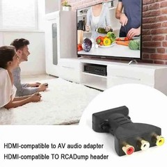 HDMI Male to 3 RCA Female Composite AV Video Audio Adapter Converter for TV PC