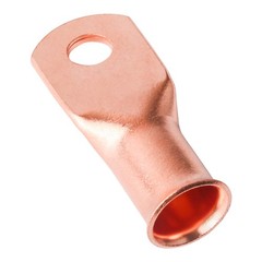 1-10pcs Copper Ends Crimp Lugs 4/0AWG Cable Connector 3/8″ Ring Battery Terminal