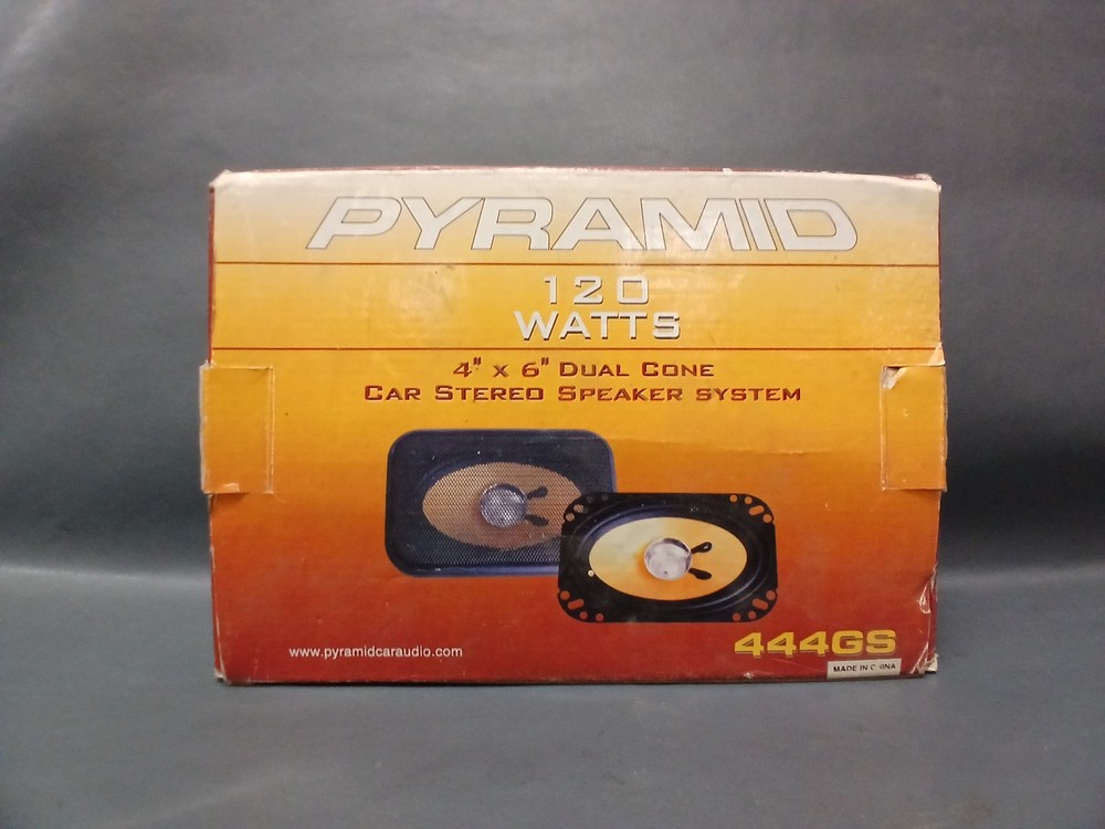 Open-Box Pyramid 444GS 120W 4Ω 4×6″ Two-Way Car Stereo Speakers
