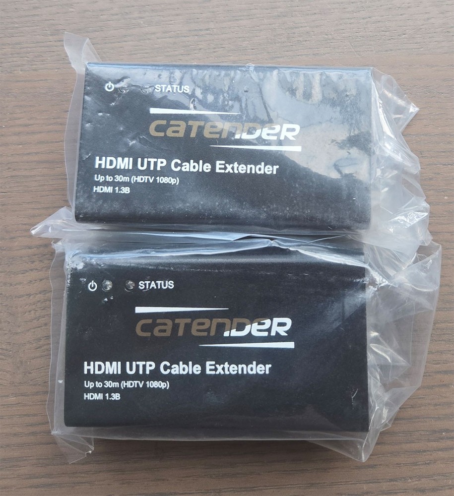 Catender HDMI UTP Cable Extender Kit, 30M 1.3B 1080P L229 (No chargers)