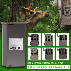 4-pack FOR TACTACAM Reveal Lipo Lithium Battery Pack for Reveal X Gen 3.0, 2.0