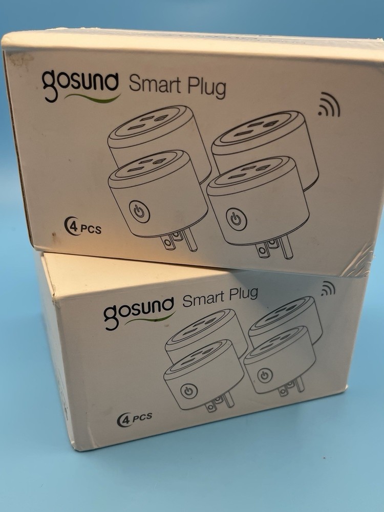 Lot Of 8 Gosund Mini Smart Plugs For WiFi Connectivity Alexa/Google Home