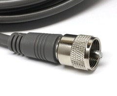 Steren 75 ft Gray RG8X Mini-8 Coax Coaxial PL259 UHF Ham CB Radio Antenna Cable