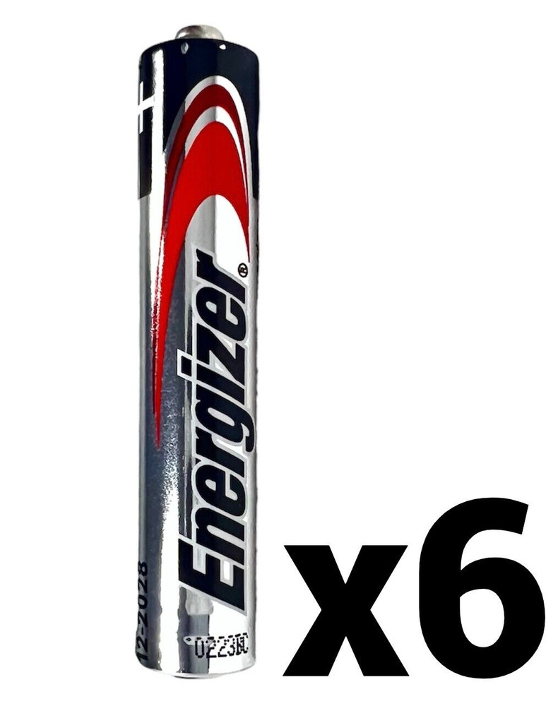 6 SIX NEW ENERGIZER AAAA E96 1.5V ALKALINE BATTERY BATTERIES EXP 2028