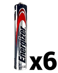 6 SIX NEW ENERGIZER AAAA E96 1.5V ALKALINE BATTERY BATTERIES EXP 2028