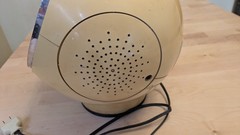 Vintage Weltron 2001 Spaceball AM/FM Radio Yellow 8 Track
