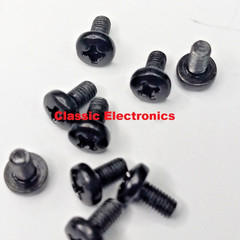 Lot of 10 Pcs. M3 X 6MM Black Oxide Finish CB Radio Case Screws For Cobra Uniden