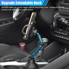 360° Cup Holder Car Mount Cradle for Cell Phone Drink Organizer Holder Universal