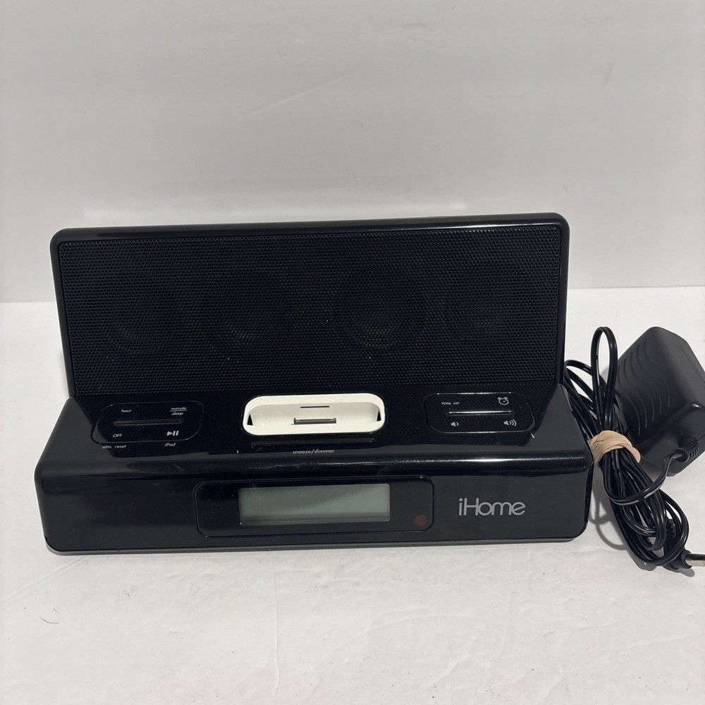 iHome iH27B Travel Alarm Clock Radio iPod Dock Portable Speaker Tested