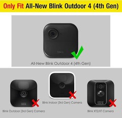 [3 Pack] Silicone Case for Blink Outdoor 4 (4th Gen) Camera Weatherproof Cover