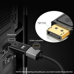 4K Display Port to HDMI Male Female Adapter Converter DisplayPort DP to HDMI