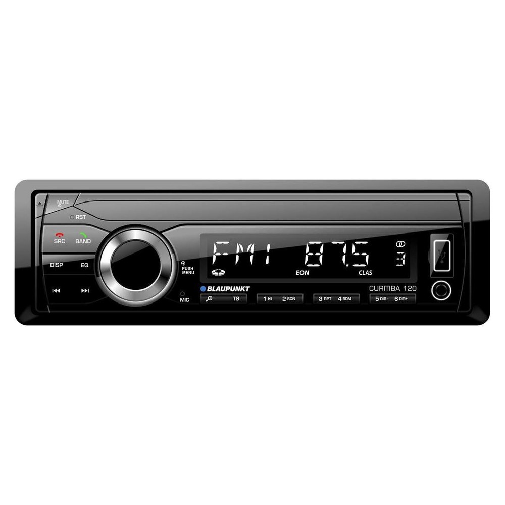 Blaupunkt CURITIBA120 Single DIN Bluetooth AUX USB Radio AM/FM Receiver Player