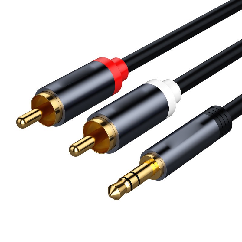 3.5mm Stereo Jack to 2 x RCA Twin PHONO Audio Cable Aux Lead 1m 1.5m 2m 3m 5m