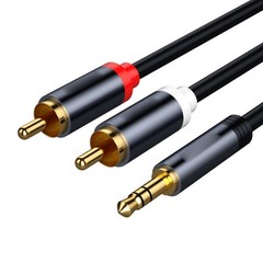 3.5mm Stereo Jack to 2 x RCA Twin PHONO Audio Cable Aux Lead 1m 1.5m 2m 3m 5m