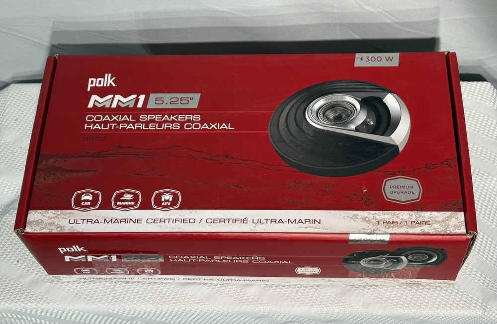 Polk MM522 5.25″ Coaxial Speakers with Ultra-Marine Certification, Pair