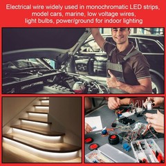 16 Gauge Wire, 16AWG Automotive Wire LED Strips Extension for Light Car Speaker