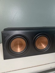TESTED Klipsch RP-450C Center Channel Speaker Home Theater Black WORKING