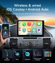 10.2 Inch Honda Accord Car Radio Stereo 2013-2017, Wireless CarPlay, GPS