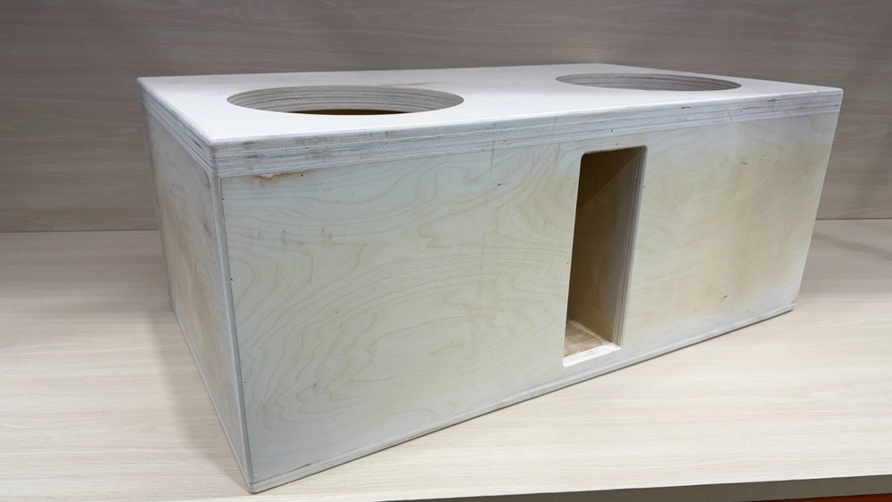 2X12″ HEAVY DUTY Birch Double Baffle Vented Subwoofer Box Ported Enclosure