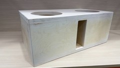 2X12″ HEAVY DUTY Birch Double Baffle Vented Subwoofer Box Ported Enclosure