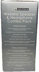 Wireless Living Solutions Duo Bluetooth Speaker & Headphones—SHIPS IN 24 HOURS—