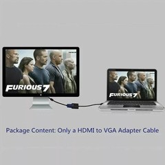 Lot 1-100HDMI Male to VGA Female Adapter Converter Cable for Video HDTV PC 1080P