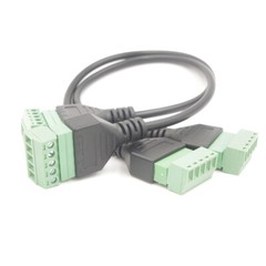 5 Pin Screw Terminal Female to 5 Pole Terminal Female Headphone Connection Cable