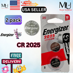 2 Pack Energizer CR2025 Fresh Stock 3V LITHIUM Battery DL2025 ECR2025 EXP 2033+