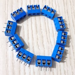 50pcs 3-Pin PCB Mount Screw Terminal Block 5mm Pitch Connector US