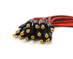DC Power Pigtail Cable 18AWG 21.1X5.5 Wire Plug 12V 5A Cord Male Female LOT