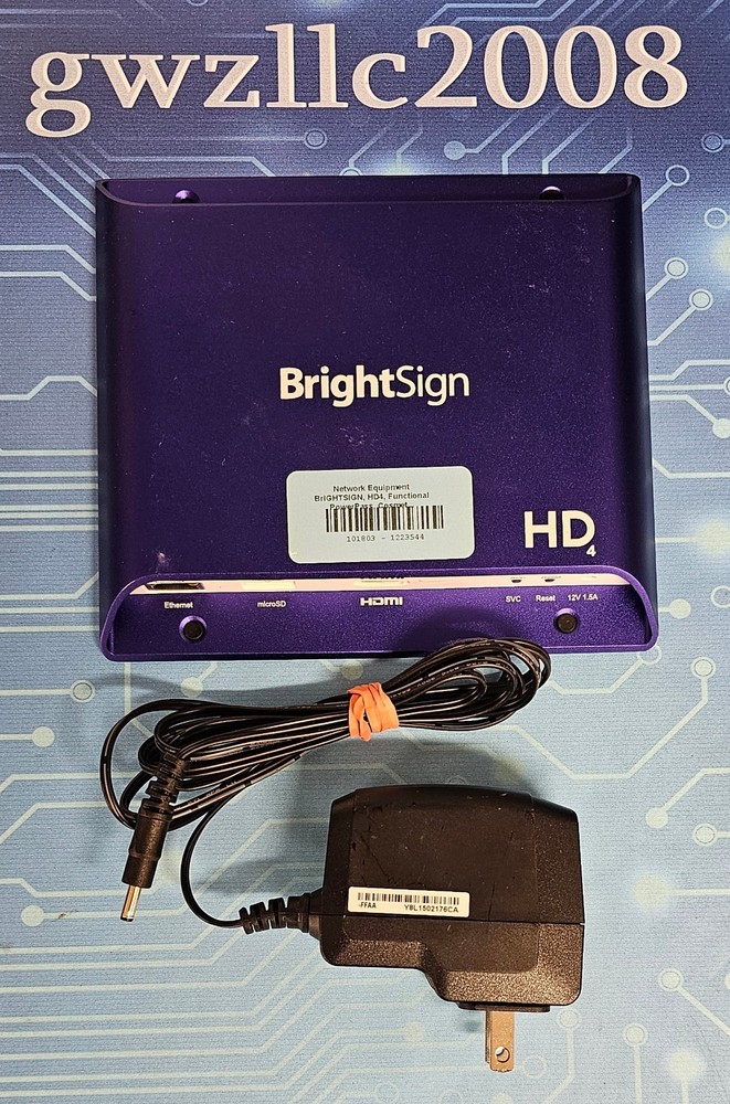 Brightsign HD224 4K Full HD Digital Signage Media Player Standard I/O 4K60p