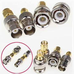 8Pcs BNC to SMA Type Male Female RF Connector Adapter Test Converter Kit US