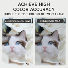 Single-Coat Projector Screen Paint for Vibrant 1080p & 4K Clarity – 32 Fl Oz