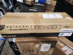 Genuine Episode ES-300-OWLCR-L-BLK 23” On Wall LCR Speaker 90 Watt RMS NIB